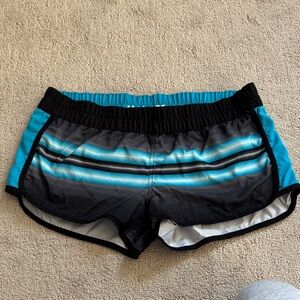 Hurley Black and Blue Swim Shorts